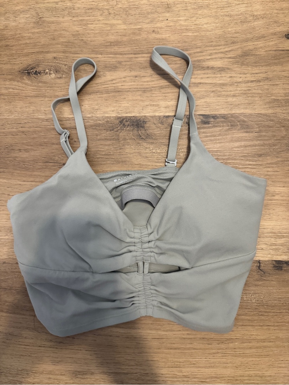 Athleta Sage Green Lightweight Sports Bra
